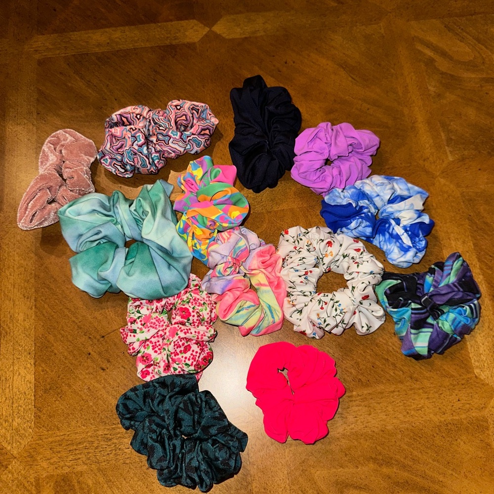 Colorful Hair Scrunchies Bundle